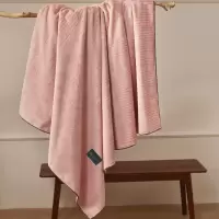 简约牛奶绒毛毯色织提花休闲毯子沙发盖毯办公室午睡空调毯四季款