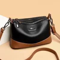 包包女包新款大气妈妈包斜挎包女时尚撞色单肩包女