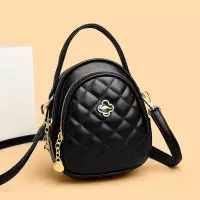 包包女包新款斜挎包女时尚菱格绣线手机包女单肩包女