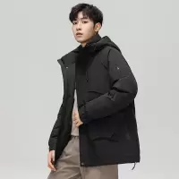 冬季户外运动休闲羽绒服可二开潮流50鸭绒加厚保暖连帽外套男