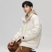 冬季新款立领百搭面包服外套加厚保暖可二开潮牌羽绒服男外套