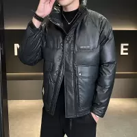 冬季男装户外工装羽绒服男士立领时尚潮牌百搭亮面羽绒服外套