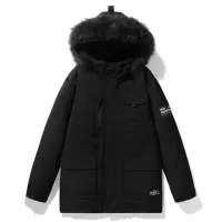 冬季羽绒服男士90绒户外工装山系多口袋大毛领连帽羽绒冲锋衣外套