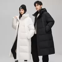 男装冬季新款可二开中长款羽绒服休闲百搭保暖羽绒服潮牌外套