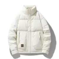 男装潮牌羽绒服男立领百搭面包服加厚保暖可二开青年男士外套