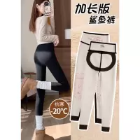 加绒打底裤冬外穿新款保暖棉裤加厚绒裤高腰收腹提臀鲨鱼裤子