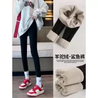 加绒鲨鱼裤女外穿新款春秋款大码紧身冬季加厚保暖棉裤打底裤