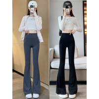 微喇鲨鱼裤女春秋外穿新款高腰提臀健身舞蹈喇叭lulu瑜伽裤子