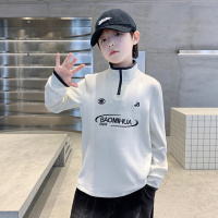 儿童装男童冬季德绒保暖打底衫新款男孩加绒卫衣中大童秋冬款