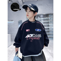 儿童装男童冬装加绒卫衣新款中大童秋冬款男孩加厚冬季上衣潮