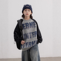 男童加绒卫衣秋冬款新款大男孩冬装儿童冬季一体加厚打底上衣