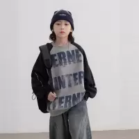 男童加绒卫衣秋冬款新款大男孩冬装儿童冬季一体加厚打底上衣