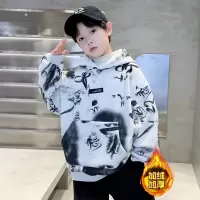 男童卫衣秋冬款新款中大童冬季潮童装加绒加厚一体绒儿童冬装