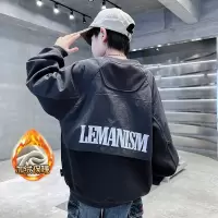 男童秋装卫衣新款儿童冬季拼接上衣加绒大童秋冬款休闲长袖潮