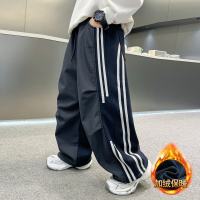 男童裤子秋冬款新款冬装青少年加厚休闲裤冬季男孩加绒运动裤