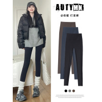 黑色鲨鱼裤女外穿新款加绒加厚紧身瑜伽芭芘小个子义乌打底裤