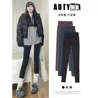 黑色鲨鱼裤女外穿新款加绒加厚紧身瑜伽芭芘小个子义乌打底裤