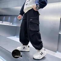 男童加绒工装裤子新款大儿童冬装长裤痞帅秋冬一体绒休闲裤潮