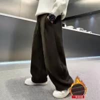 男童秋冬款裤子加绒加厚新款儿童冬季休闲长裤一体绒大童冬装