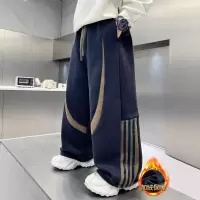 儿童装男童加绒裤子新款加厚中大童卫裤男孩运动冬季秋冬款潮
