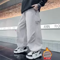儿童装男童加绒裤子新款男孩中大童加厚卫裤秋冬款冬季运动裤