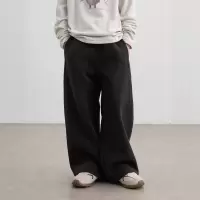 男童加绒裤子秋冬款新款大男孩冬装儿童冬季一体运动直筒卫裤