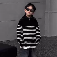 男童加厚毛衣秋冬款新款中大儿童加厚冬季打底衫男孩针织衫潮