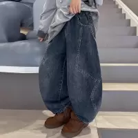 男童加绒一体绒牛仔裤秋季秋冬新款大童装秋装儿童裤子炸街潮