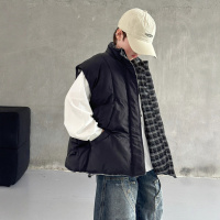 男童韩版马甲秋冬新款中大童保暖背心外穿儿童两面穿坎肩