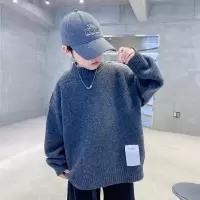 儿童装男童冬装加厚毛衣新款秋冬款中大童针织冬季男孩打底衫