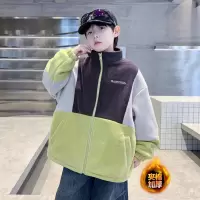 儿童装男童冬装夹棉外套新款中大童秋冬款男孩加厚冬季衣服潮