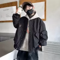 男童夹棉加厚外套秋冬款新款大男孩冬装儿童装冬季棒球服夹克