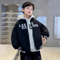 男童夹棉外套秋冬款新款中大童冬季加厚男孩二棉儿童棒球服潮