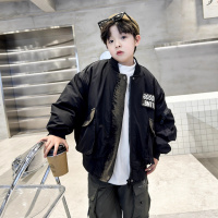 男童棒球服夹棉外套秋冬款新款中大儿童棉服加厚男孩冬季冬装