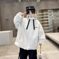 男童秋冬韩范羊羔绒加厚棉服新款儿童男孩冬季酷帅夹棉外套潮