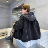 男童羊羔绒外套秋冬季新款儿童冬装毛毛衣夹棉加厚男孩棉衣潮