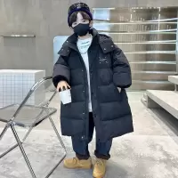 男童羽绒棉服长款新款男孩冬装棉袄大儿童装冬季加厚棉衣外套