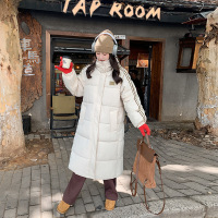 大口袋棉服女冬季长款过膝加厚冬新款韩版宽松棉衣外套面包服