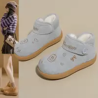 加绒高帮雪地靴女冬季新款学生ins韩版保暖休闲鞋棉鞋