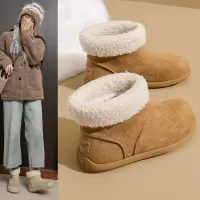 加绒高帮雪地靴女冬季新款学生ins韩版保暖休闲鞋棉鞋