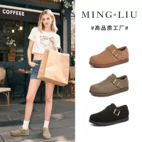 真皮小白鞋女春季新款复古女鞋休闲百搭平底鞋运动气质单鞋女