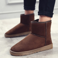 冬季男女同款高帮防寒保暖雪地靴复古休闲加绒加厚新款东北棉鞋