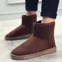 冬季男女同款高帮防寒保暖雪地靴复古休闲加绒加厚新款东北棉鞋