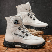 大码男鞋高帮棉鞋男士冬季保暖舒适加绒雪地靴休闲运动鞋靴子