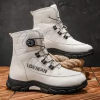 大码男鞋高帮棉鞋男士冬季保暖舒适加绒雪地靴休闲运动鞋靴子