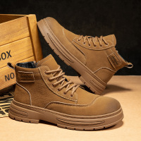 男鞋秋冬英伦风时尚马丁靴复古工装板鞋舒适休闲鞋男士厚底鞋