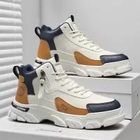 马丁靴秋冬新款高帮英伦厚底防滑工装靴男士户外徒步登山男鞋