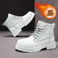 高帮男靴45大码短靴加绒轻奢秋冬男士户外舒适工装鞋休闲鞋马丁靴