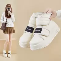 加绒高帮雪地靴女冬季新款学生ins韩版保暖休闲厚底增高KT282