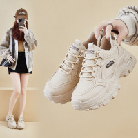 ins韩版新款老爹鞋女秋季厚底增高休闲鞋街拍
